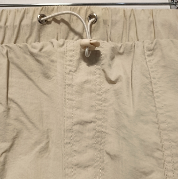 S🍀Wilo The Label Cargo Parachute Cream/Tan Maxi Skirt - Picture 3 of 9